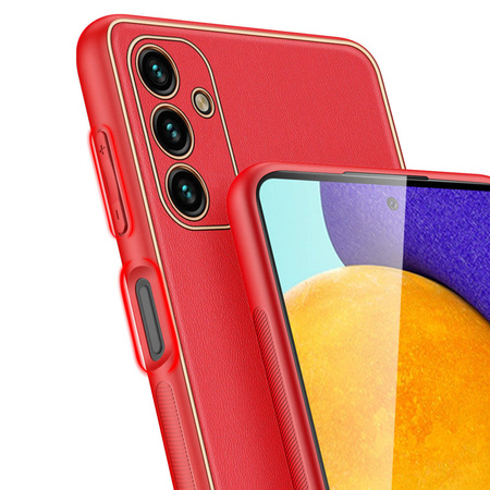 Dux Ducis Yolo elegante Hülle aus ökologischem Leder für Samsung Galaxy A13 5G rot