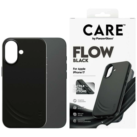 CARE by PanzerGlass Feature FLOW MagSafe Case for iPhone 17 - Black