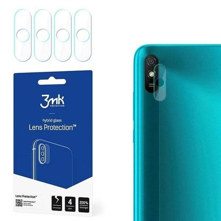 Szkło hybrydowe na Aparat XIAOMI REDMI 9A obiektyw 3MK Flexible Glass Lens