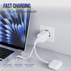 Allity ładowarka sieciowa GaN PD QC ATC-01-45WAC 1x USB-C 1x USB-A 45W biała