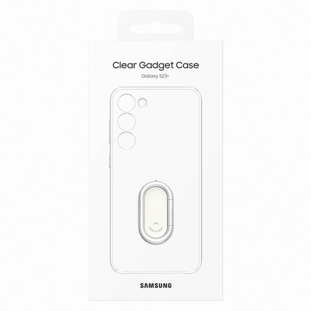 Samsung Clear Gadget Case etui Samsung Galaxy S23+ pokrowiec ring holder podstawka przezroczyste (EF-XS916CTEGWW)