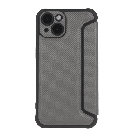 Etui Smart Carbon do iPhone 16 Pro Max 6,9&quot; srebrne