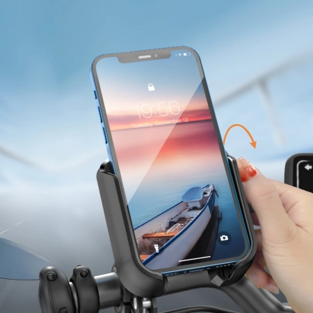 Joyroom JR-ZS431 phone holder for bike, motorcycle, scooter - black
