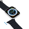 Dux Ducis Strap Watch Strap 8 / 7 / 6 / 5 / 4 / 3 / 2 / SE (41 / 40 / 38mm) Silicone Band Bracelet Gray (OceanWave Version)