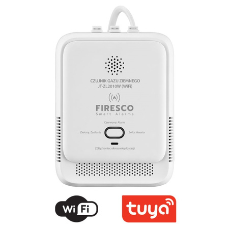 Czujnik gazu ziemnego Firesco (metan)    JT-ZL2010W Wi-Fi Tuya Smart Life