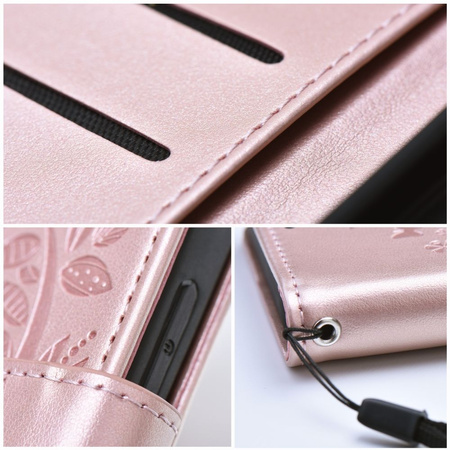 Kabura MEZZO Book do XIAOMI Redmi NOTE 10 / 10S drzewo złoty róż