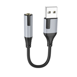 Borofone Adapter BV19 Creator Audio - USB na jack 3,5mm - czarny