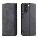 Magnet Fancy Case etui do Samsung Galaxy S22+ (S22 Plus) pokrowiec portfel na karty kartę podstawka czarny