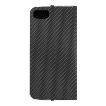 Kabura LUNA Book Carbon do IPHONE 7 / 8 / SE 2020 / SE 2022 czarny