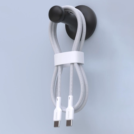 Kabel Dudao L9C 65W USB-C - USB-C 2m - biały