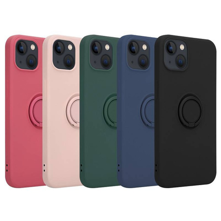 Etui Silicon Ring do Iphone 12 PRO MAX różowy
