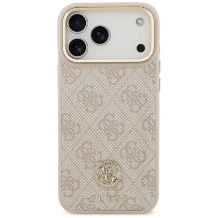 Guess 4G Strass Logo MagSafe Case for iPhone 17 Pro Max - Pink