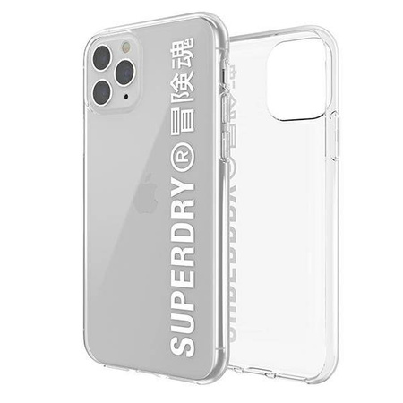 SuperDry Snap iPhone 11 Pro Clear Case biały/white 41579