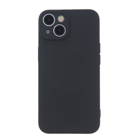 Etui do Samsung S25+ (Plus) czarne MagSafe + Szkło na ekran + Szkło na aparat