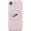 Karl Lagerfeld Silicone Karl&amp;Choupette Heads MagSafe iPhone 16e Case - Pink