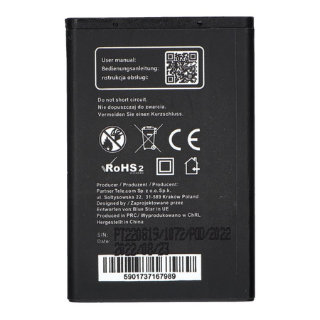 Bateria do Samsung S5610/S5611/L700/S3650 Corby/S5620/B3410 Delphi/S5260 Star II 1000 mAh Li-Ion Blue Star PREMIUM