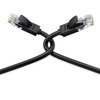 Ugreen płaski kabel sieciowy LAN Ethernet Cat. 6 0,5m czarny (NW102)