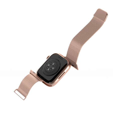 Pasek ze stali nierdzewnej Puro Milanese do Apple Watch 38 / 40 / 41 mm - różowy