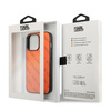 Oryginalne Etui IPHONE 13 PRO MAX Karl Lagerfeld Hardcase Perforated Allover (KLHCP13XPTLO) pomarańczowe