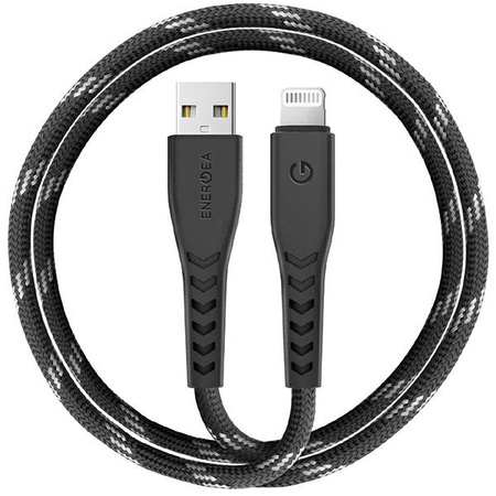 ENERGEA kabel Nyloflex USB - LightningCharge and Sync C89 MFI 1.5m czarny/black