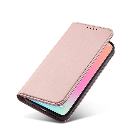 Magnet Card Case for Samsung Galaxy S23+ flip cover wallet stand pink