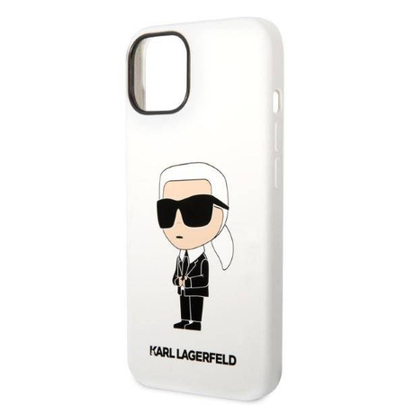 Karl Lagerfeld Silicone NFT Ikonik - Etui iPhone 14 Plus (biały)