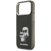 Etui Karl Lagerfeld IML Aquarelle Karl & Choupette & Logo MagSafe na iPhone 17 Pro - czarne