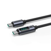 USB C - USB C cable 100W 1.2m with LED display Joyroom S-CC100A16 - black