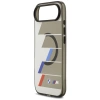 BMW M IML Metal Buttons Tricolor Lines MagSafe Case for iPhone Air - Gray
