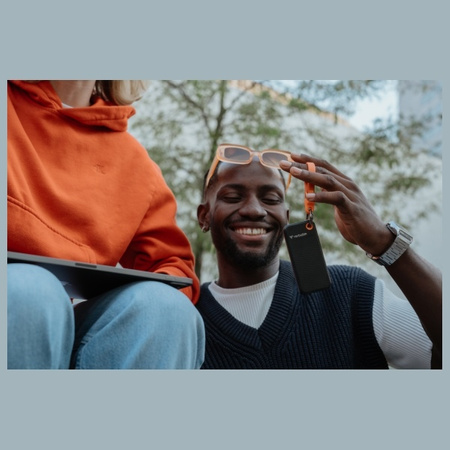 Verbatim Dysk SSD 2TB - brelok do kluczy  z kablem USB 3.2 gen.2 czarno-pomarańczowy/black-orange 32197