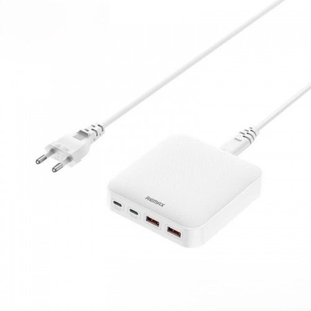 Ładowarka sieciowa PODRÓŻNA REMAX DONGFENG 65W RP-U183 GaN PD QC 2xUSB-C/2xUSB WHITE