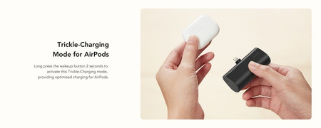 Bateria zewnętrzna (Powerbank) VEGER PlugOn - 5000mAh z wbudowanym złączem do Lightning 8-pin PD 20W (W0556L)