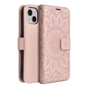 Kabura MEZZO Book do IPHONE 13 mandala złoty róż