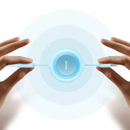 Baseus Bright Mirror 2 3in1 USB Type A cable - micro USB + Lightning + USB Type C 3.5A 1.1m black (CAMJ010001)