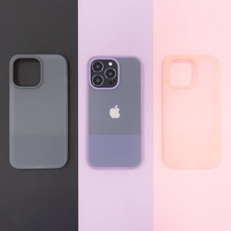 Kingxbar Plain Series etui pokrowiec do iPhone 13 Pro silikonowa obudowa szary
