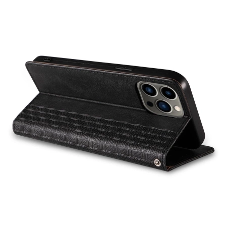 Magnet Strap Case for Samsung Galaxy S23+ Flip Wallet Mini Lanyard Stand Black