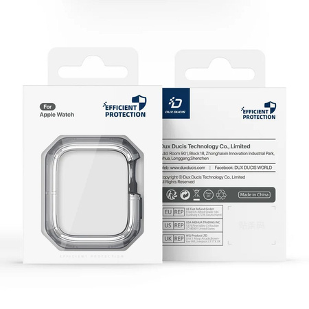 DUX DUCIS futerał TAMO do Apple Watch serii 10 46 mm transparentny z niebieskim