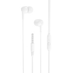 XO Słuchawki przewodowe EP37 jack 3,5mm dokanałowe białe