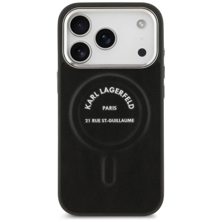 Karl Lagerfeld Karl RSG Logo MagSafe Case für iPhone 17 Pro - Schwarz