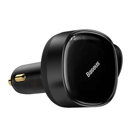 Baseus Enjoyment Retractable 2-in-1 Car Charger C+L 30W Black