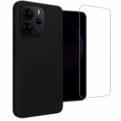 Etui do Xiaomi Redmi Note 14 5G czarne + Szkło