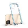 Spring Armor żelowy elastyczny pancerny pokrowiec z kolorową ramką do iPhone 12 mini niebieski