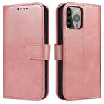 Brieftaschen-Hülle mit Ständer für iPhone 15 Pro Magnethülle – Rosa