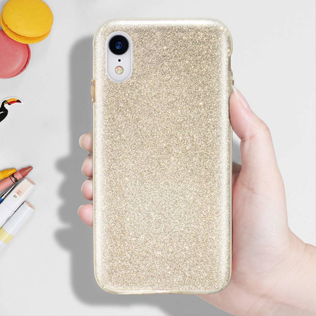 Etui IPHONE 13 PRO Brokat Glitter złote