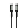 FORCELL F-ENERGY C260 kabel Typ C do Typ C QC4.0 PD 5A 100W Cafule 1,2 m czarny