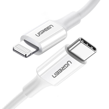 Ugreen USB Type C - Lightning cable 3A 0,25m white (US171)