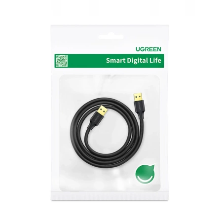 Kabel Ugreen US128 10370 USB-A 3.0 / USB-A 3.0 5Gb/s 1m - czarny