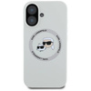 Case IPHONE 16 Karl Lagerfeld Silicone Double Heads&Circle MagSafe beige