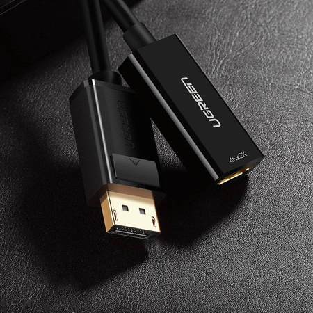 Ugreen przejściówka kabel przewód HDMI - DisplayPort 4K 30Hz 12bit czarny (40363)