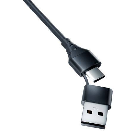 3MK KABEL HYPER 3w1 1,5m Czarny USB-A/C do Micro/USB-C/Lightning